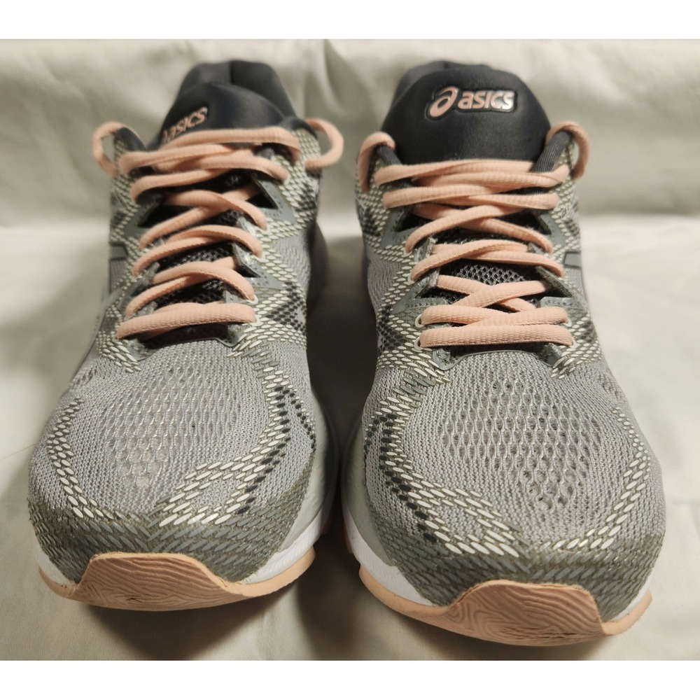 ASICS Running Shoes Women 9.5 Gel-Nimbus 20 Grey Peach T850N Athletic EXCELLENT